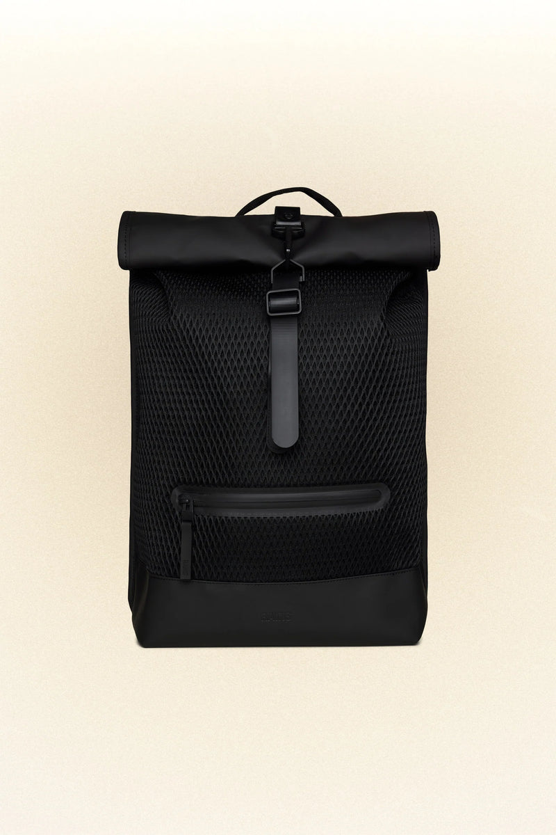 Black Mesh Rolltop Rucksack – Prism Seattle