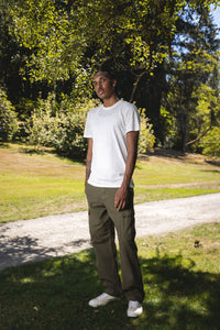 White Basic Tee