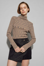 Load image into Gallery viewer, Pool Knit Turtle Neck in Mocha Bisque
