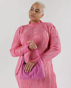 Mini Nylon Shoulder Bag in Extra Pink