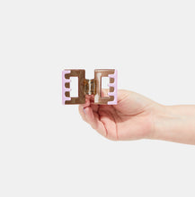 Load image into Gallery viewer, Midi Box Claw in Lilac / Brown
