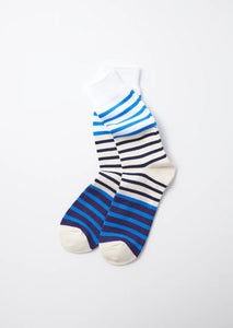 Navy Marine Stripe Sock