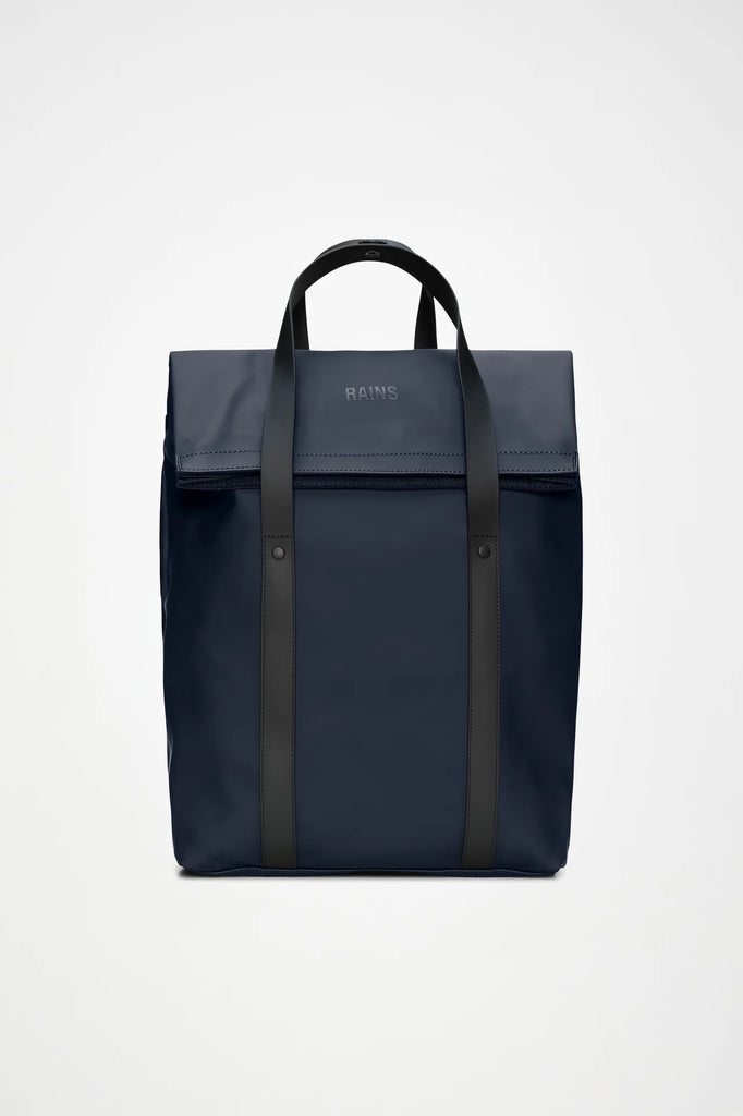 Rains Navy Blue 2 Way Tote Backpack