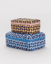 Load image into Gallery viewer, Wavy Gingham Packing Cube Set
