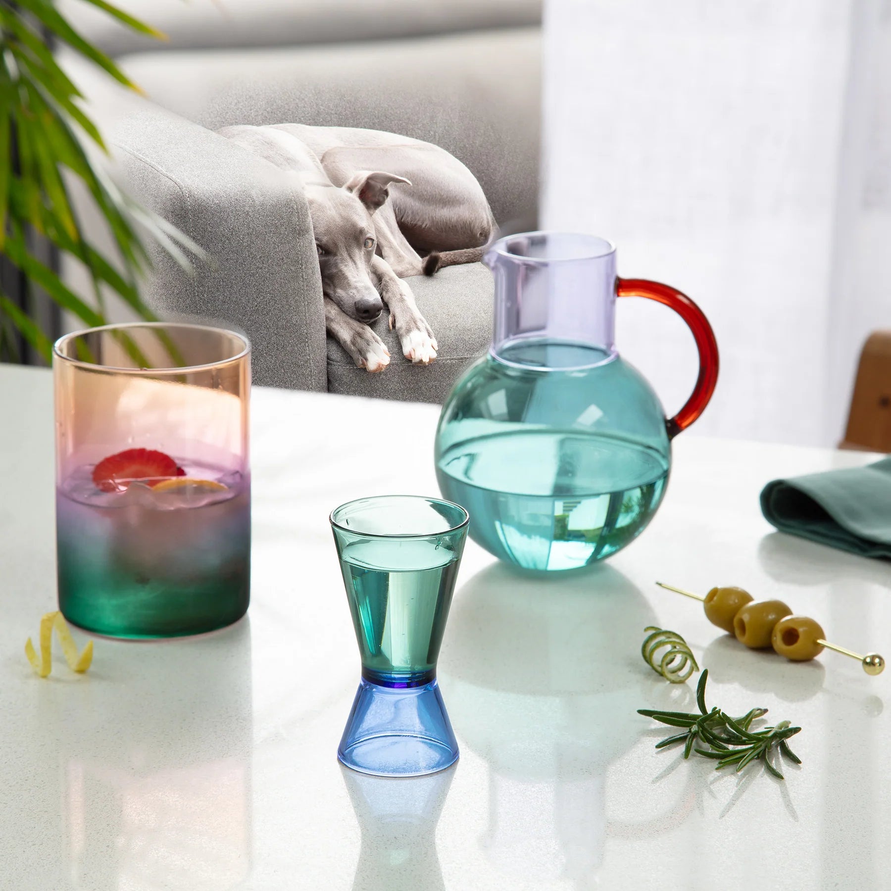 Teal Blue Cocktail Jigger – Prism Seattle