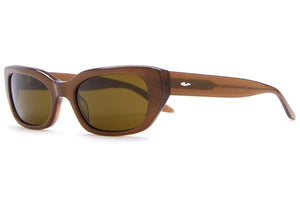 Gothic Breeze Sunglasses in Recycled Brown Glitter
