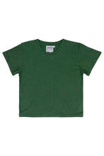 Load image into Gallery viewer, Hunter Green Cropped Lorel Tee
