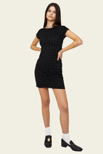 Load image into Gallery viewer, Athalia Mesh Mini Dress in Black Harmony
