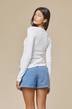 Load image into Gallery viewer, Washed White Paseo Long Sleeve Tee
