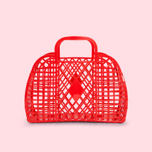 Load image into Gallery viewer, Small Retro Jelly Basket in Red
