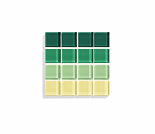 Load image into Gallery viewer, Ombre Forest Glass Tile Coaster
