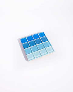Ombre Maldives Glass Tile Coaster
