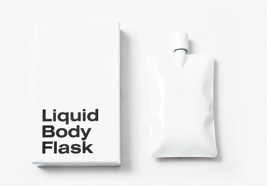 Areaware Flask White Liquid Body Flask