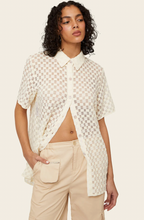 Load image into Gallery viewer, Harmony Checkered Mesh Button Down
