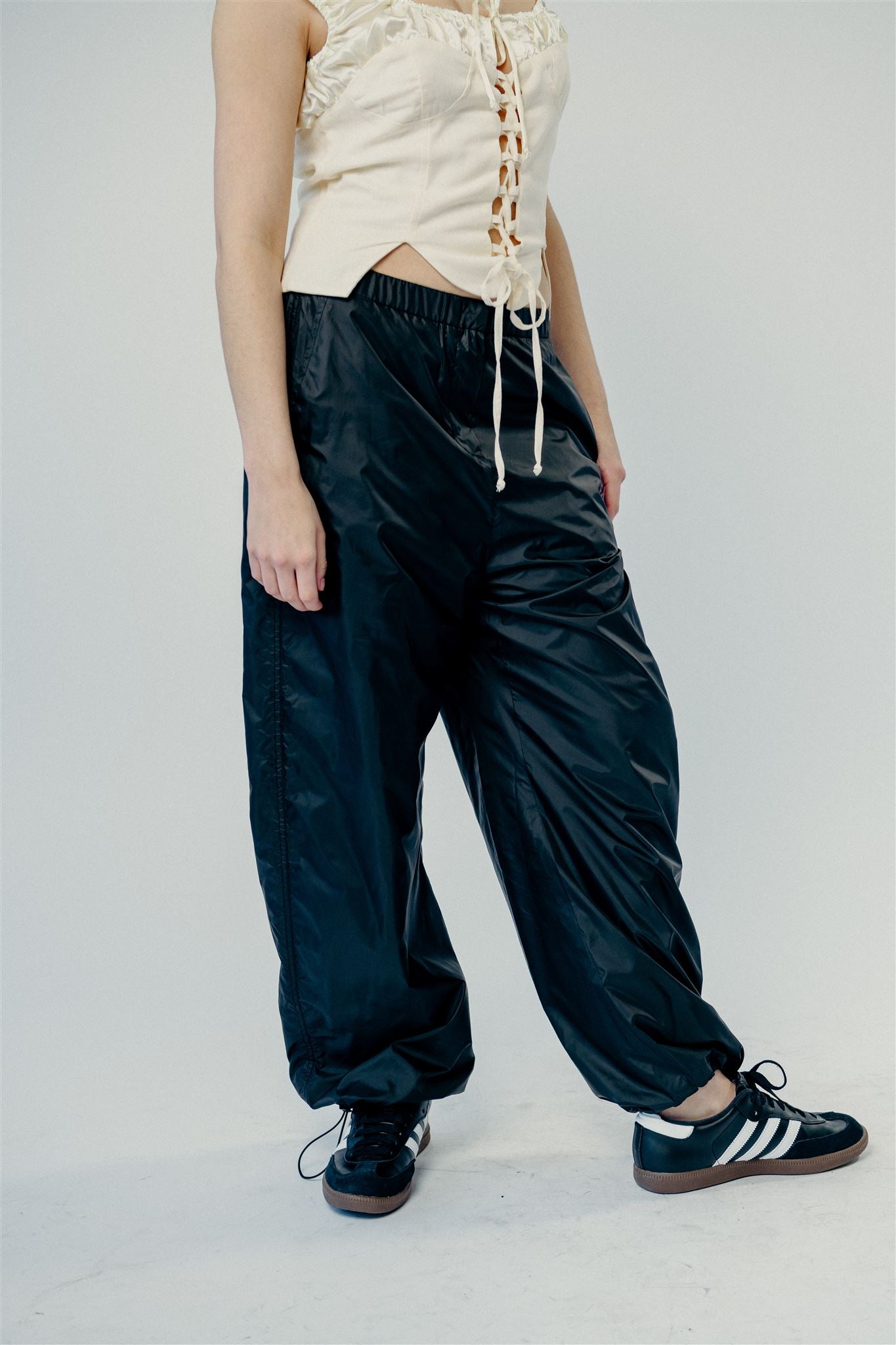 Black Shirred Pants – Prism Seattle