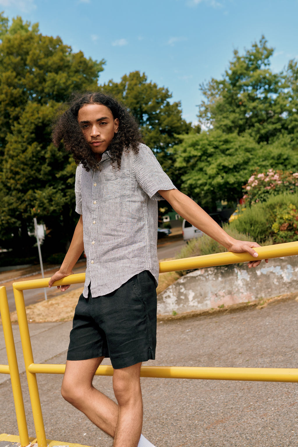 Lines Ola Short Sleeve Button Up