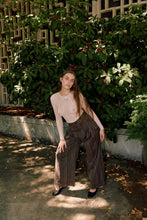 Load image into Gallery viewer, Naomi Trousers in Brown Stripe
