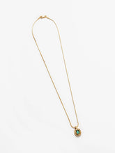 Load image into Gallery viewer, Freya Necklace in Green and Gold
