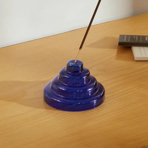 Colbalt Glass Meso Incense Holder