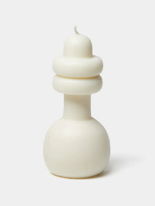 Bub Spindle Candle in White