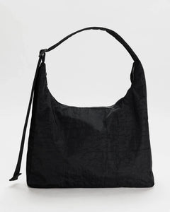 Nylon Shoulder Bag in Black