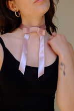 Load image into Gallery viewer, Ribbon Bow Choker in Ballet Pink
