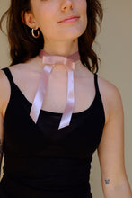 Load image into Gallery viewer, Ribbon Bow Choker in Ballet Pink
