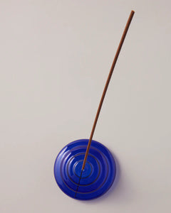 Colbalt Glass Meso Incense Holder
