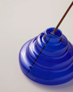 Colbalt Glass Meso Incense Holder