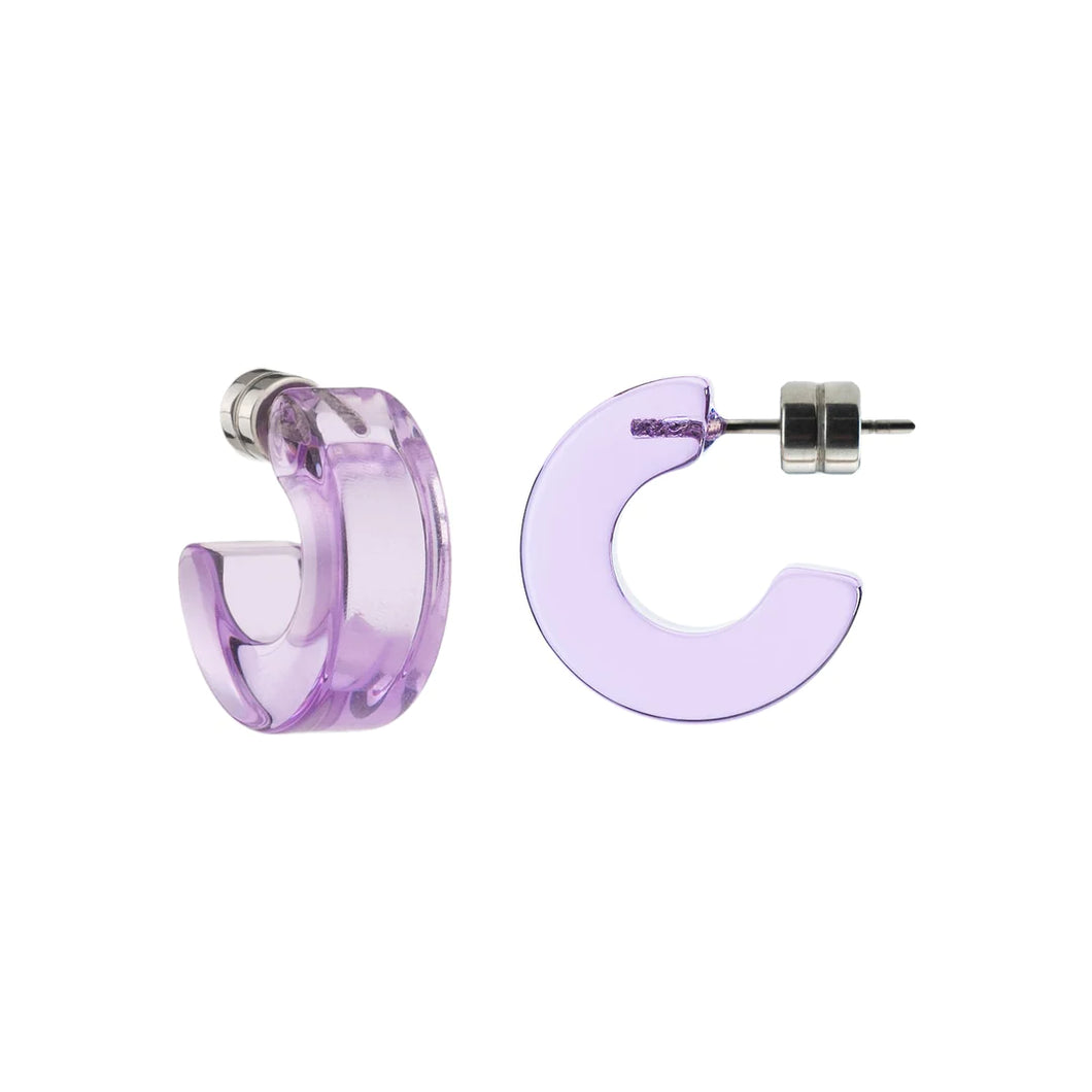 Clear Iris Muse Hoops