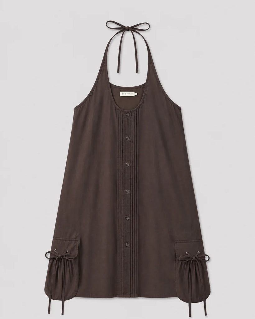 Toast Pocket Halter Dress – Prism Seattle