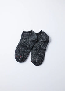 Black Washi Pile Short Sock