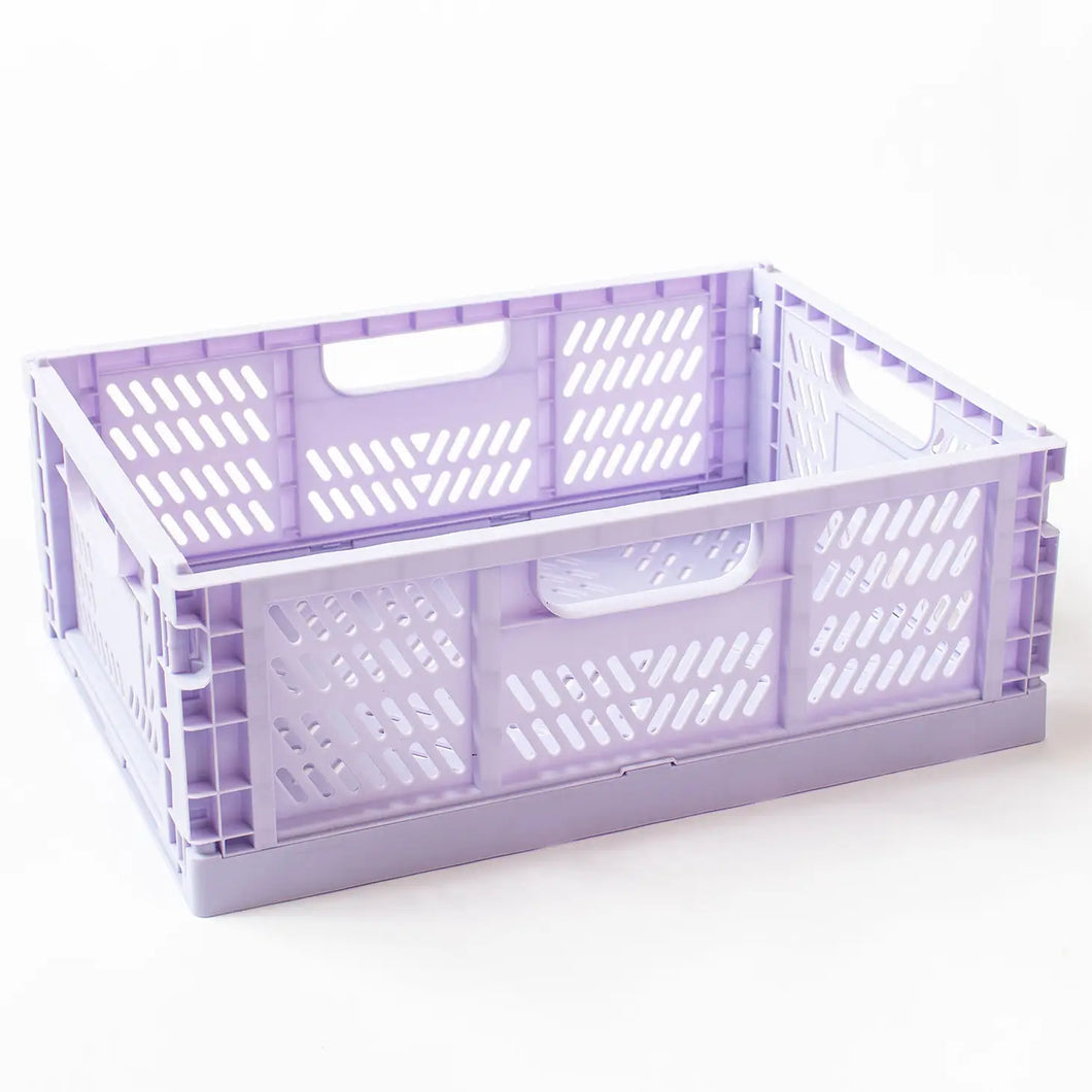Lavender Large Storage Crate