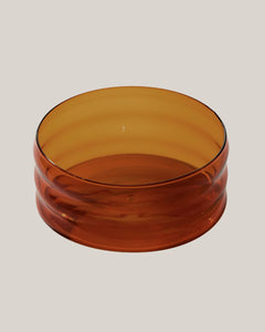 Medium Ripple Bowl in Amber