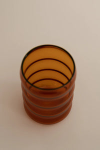 Large Amber Ripple Cup