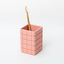 Load image into Gallery viewer, Miami Pink Tile Toothbrush Holder
