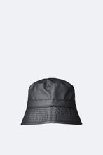 Load image into Gallery viewer, Black RAINS Bucket Hat
