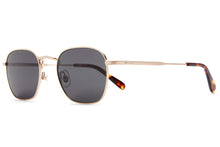 Load image into Gallery viewer, Brushed Gold Groove Pilot Sunglasses
