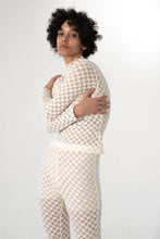 Load image into Gallery viewer, Harmony Mesh Long Sleeve in White Noise
