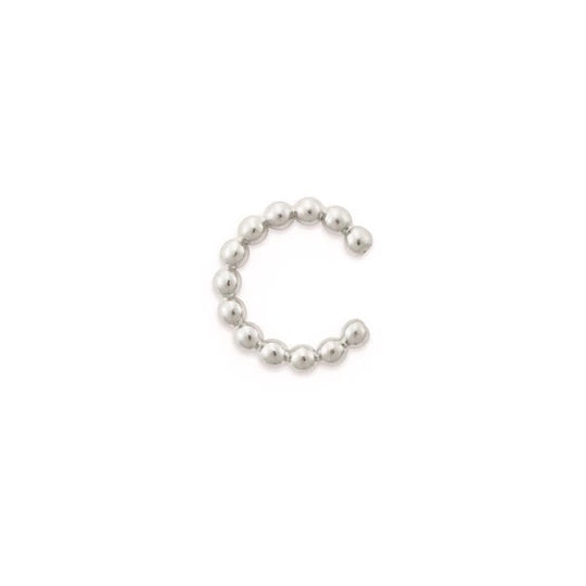 Silver Flora Ear Cuff