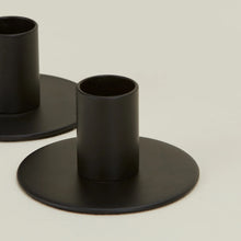 Load image into Gallery viewer, Essential Metal Candle Holders in Black
