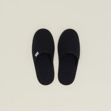 Load image into Gallery viewer, Black Simple Waffle Slippers
