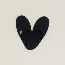 Load image into Gallery viewer, Black Simple Waffle Slippers
