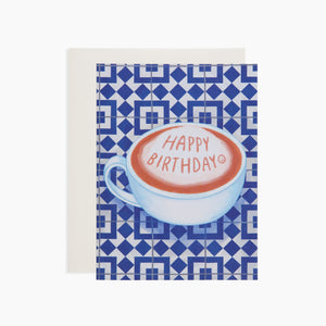 Happy Birthday Latte Card