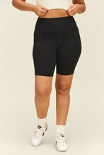 Load image into Gallery viewer, Black High Rise Bike Shorts
