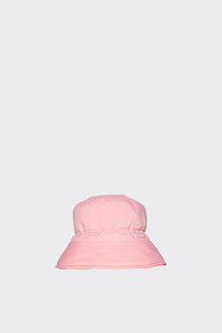 Padded Nylon Bucket Hat in Pink Sky