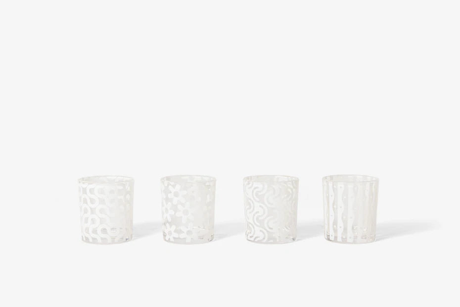 Dusen Dusen Pattern Glassware Cups