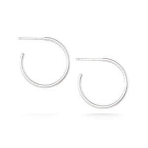 Silver Small Leen Hoops