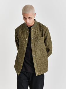 Sung Quilted Jacket Recycled Khaki