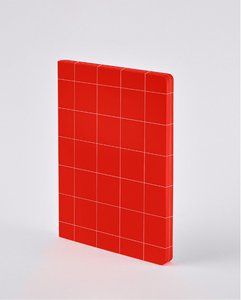 Break The Grid L Light Red Notebook